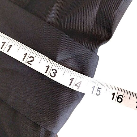 ALEX Womens Dress Sz 6 Evenings Black Blue Floral Sheath Cap Sleeves Taffeta - Picture 13 of 14